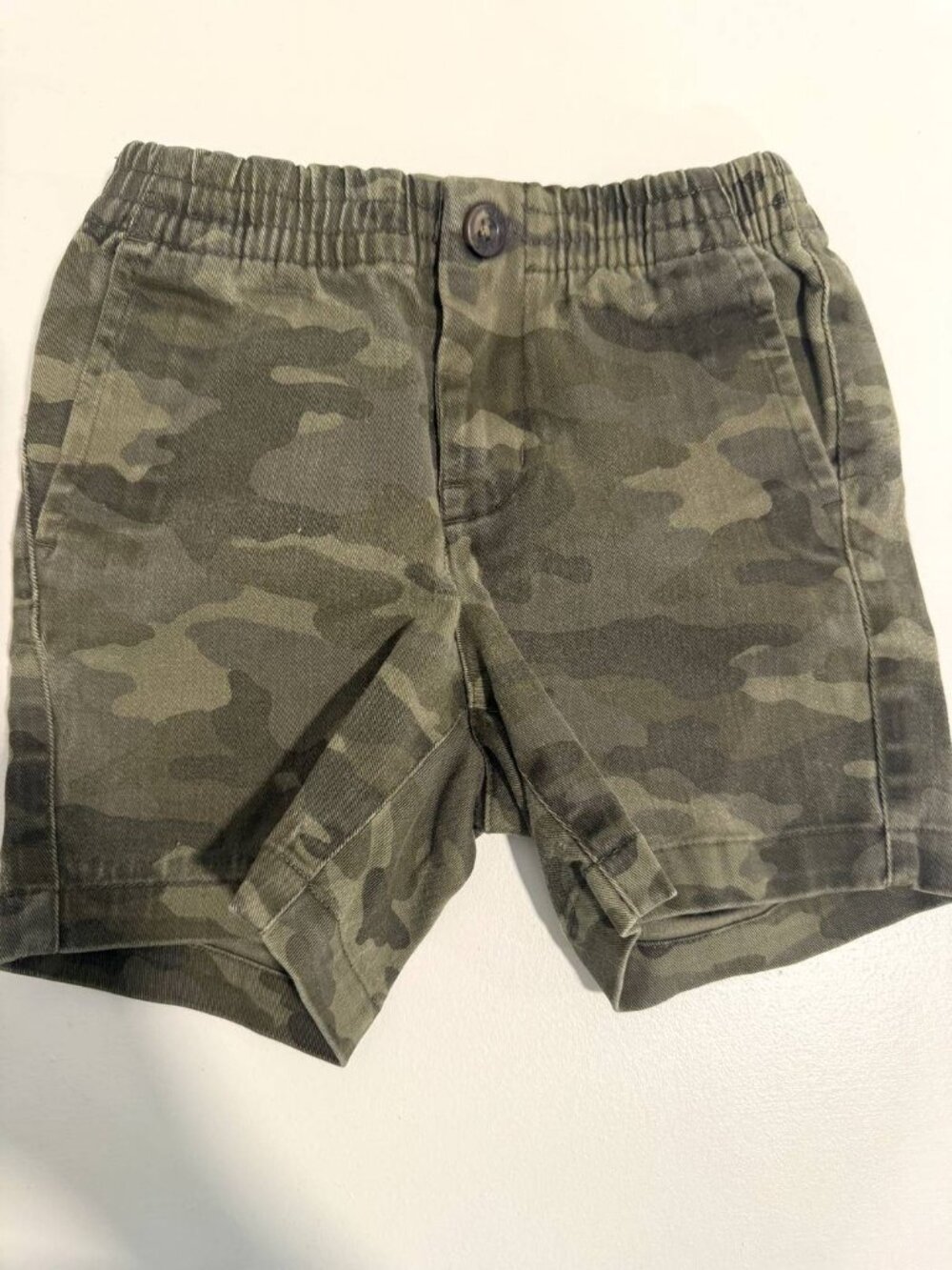 Janie and Jack Boys' Green Camouflage Shorts 2T